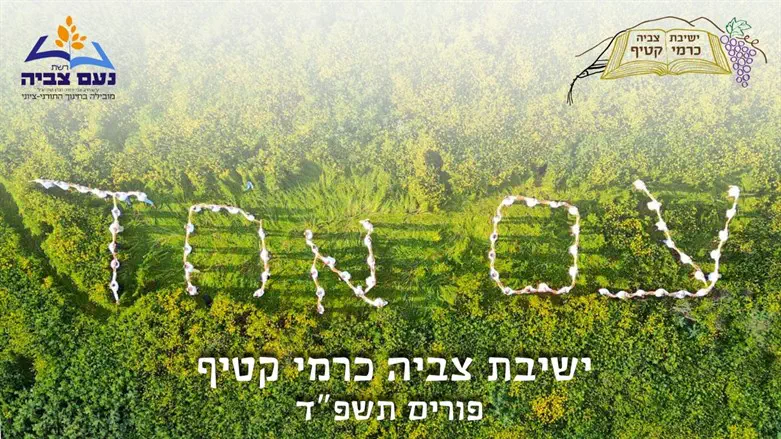 צילום: מתניה שונם ישיבת כרמי קטיף בשיר חדש: ישנו עם אחד