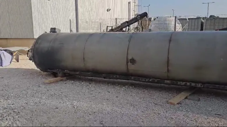 טיל ענק מהמתקפה האיראנית אותר באזור ערד