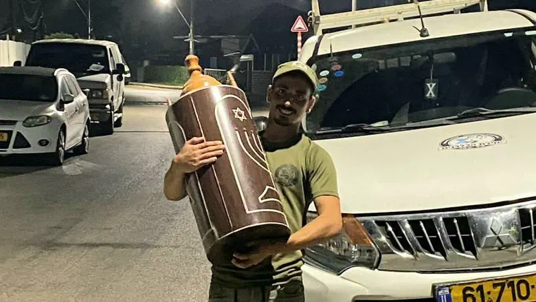 Torah scroll rescued during search for missing man