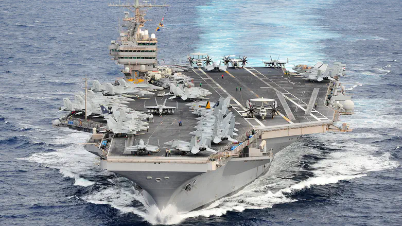 צילום: דוברות הצי האמריקני ההתגרות האיראנית במפרץ