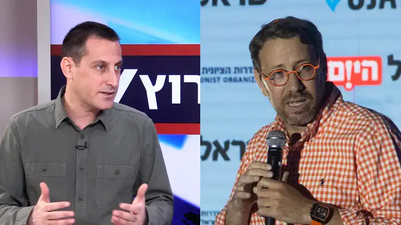 צילום: Oren Ben Hakoon/Flash90. ערוץ 7 יהודה שלזינגר נגד ברק רביד: "אתה ישראלי?"