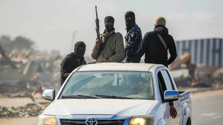 This is the Hamas military wing head holding the hostages in Gaza