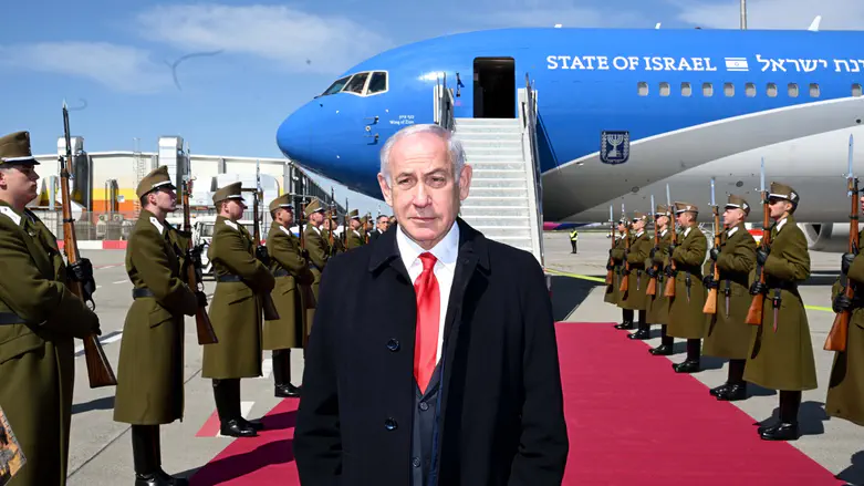 צילום: אבי אוחיון/ לע"מ Netanyahu leaves for US to talk to Trump about tariffs