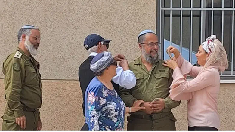 הוענקו דרגות לקציני מילואים ברבנות הצבאית