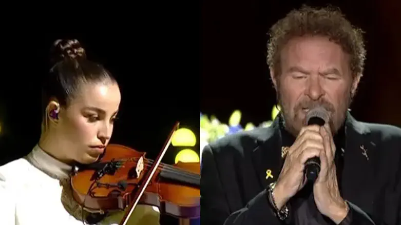 Watch Captivity survivor Agam Berger plays violin alongside Dudu Fisher