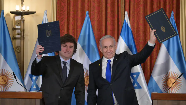 Netanyahu, Milei sign MOUs in Jerusalem