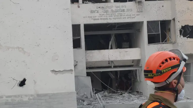 טיל איראני פגע בבית ספר לחינוך מיוחד