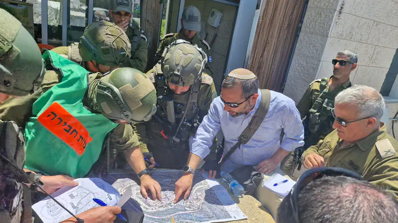 Massive destruction scenario drill held in Binyamin