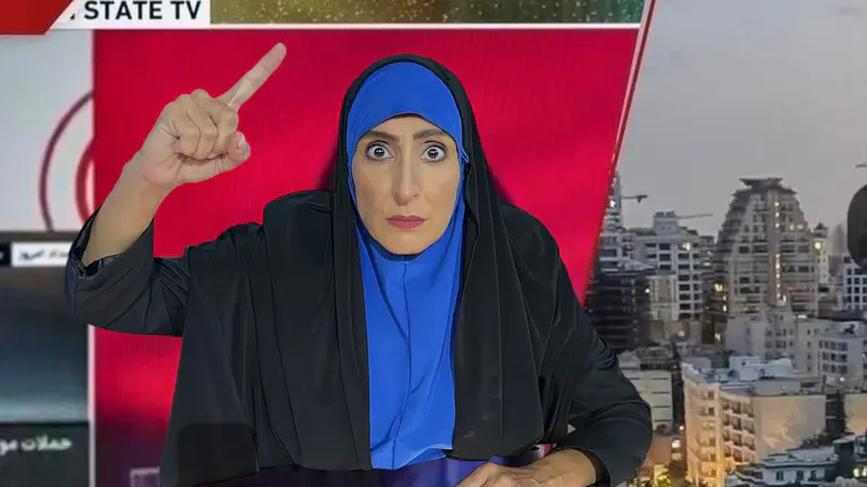 צילום: קשת 12 המגישה האיראנית מהערוץ שהופצץ