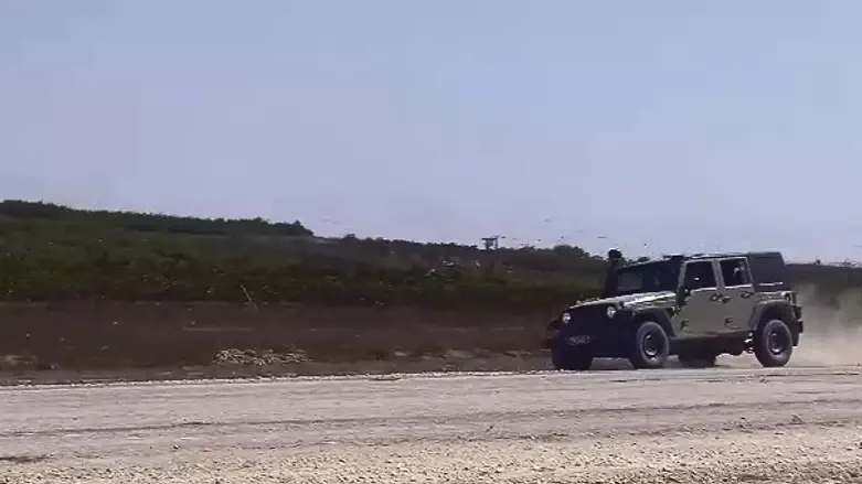 Screenshot/ IDF spokesperson Woman injured in rock attack in Samaria