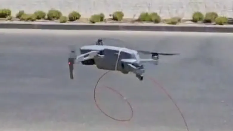 Ofakim uses a drone to fix its eruv just before Shabbat