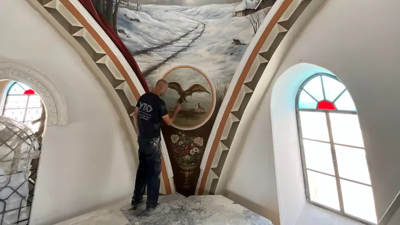 ציורי קיר נדירים בלב הרובע היהודי