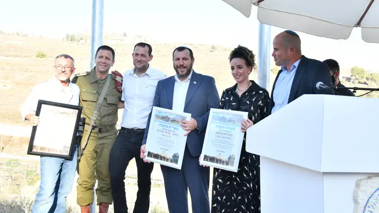 צילום: דוברות מתקן סינון עפר ראשון מסוגו הושק בשומרון