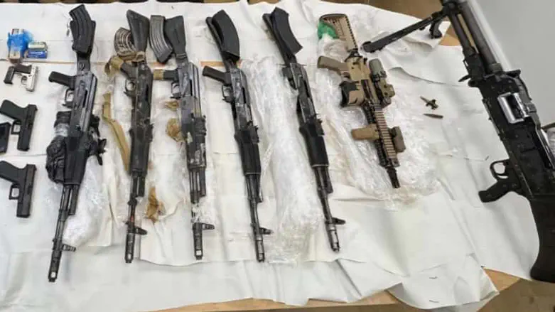 Watch: Police find large stashes of weapons and ammo in northern Israel