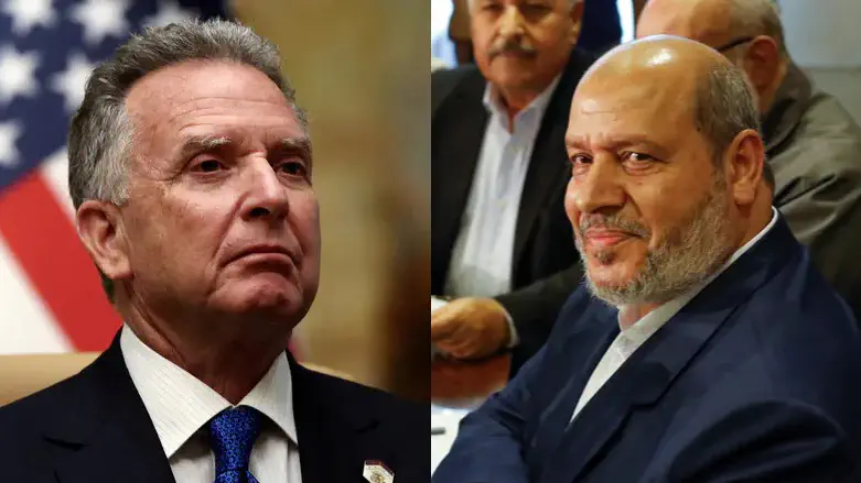 REUTERS/Evelyn Hockstein, REUTERS/Yamam al Shaar Witkoff plans meeting with chief Hamas negotiator