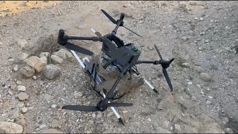 רחפן שהוסתר סמוך לנחל רחף - אותר עם סמים