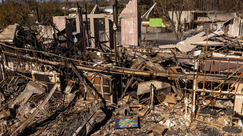 Anti-Zionist graffiti scrawled on synagogue destroyed wildfire