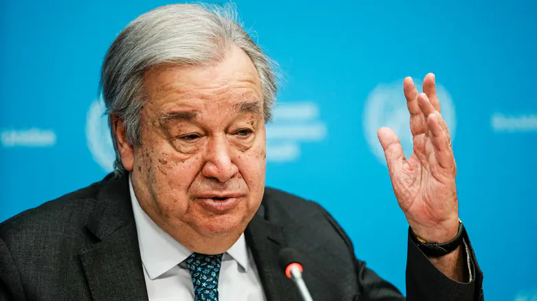 REUTERS/Eduardo Munoz UN chief condemns registration of land in Judea and Samaria