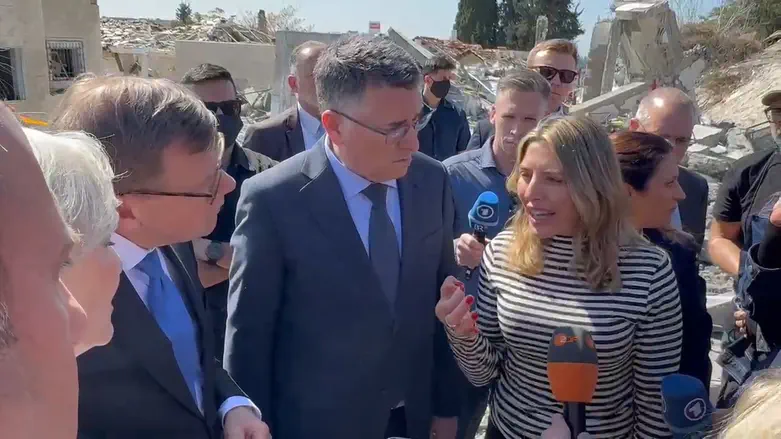 The powerful message from the scene of the disaster