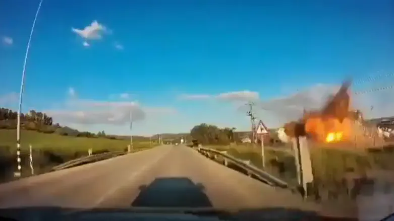 Прямое попадание ракеты в спутниковую станцию в Эмек Ха-Эла