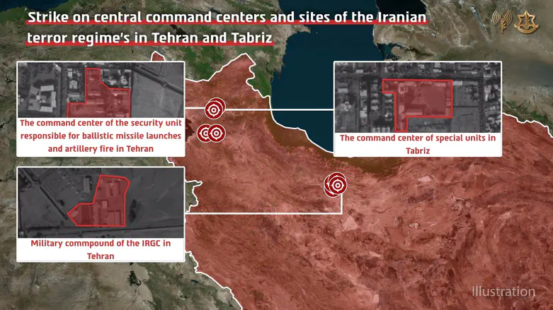 Central regime command centers targeted