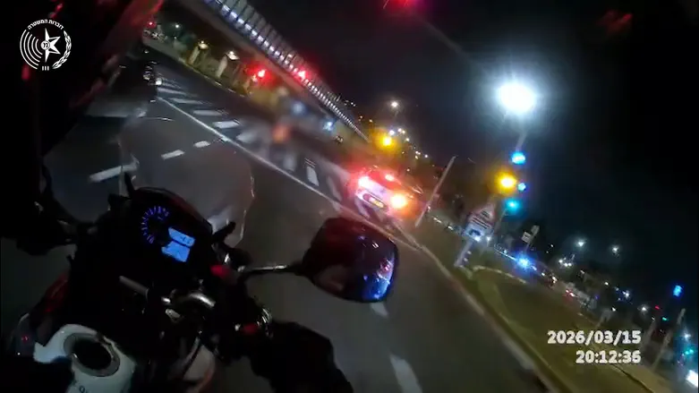 מרדף דרמטי אחרי אופנוען שהשתולל בירושלים