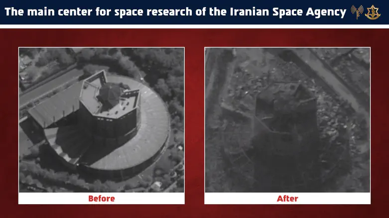 IDF spokesperson IAF takes out key Iranian Space Agency research site