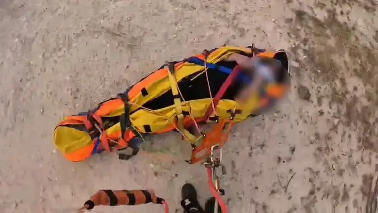 Fire and Rescue Service spokesperson Teen rescued from Nahal Prat in helicopter operation