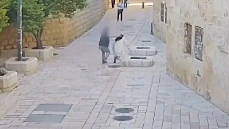 Man runs toward nun and throws her to the ground