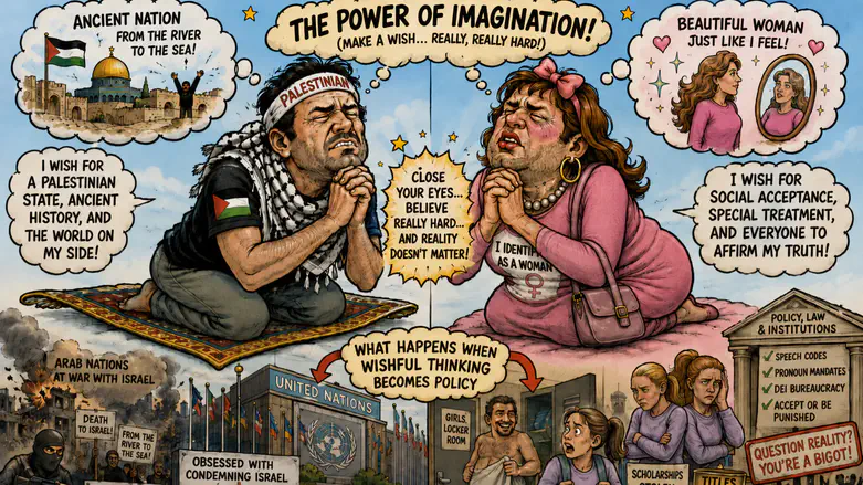 Arab Palestinianism, transgenderism, and the war on reality