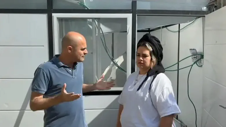 Woman leaves kitchen moments before debris strike