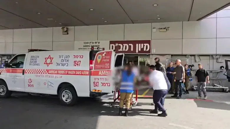 Rambam Hospital Armored Brigade commander's helicopter evacuation