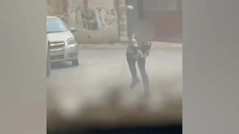 Israel Police Caught throwing stones on camera - arrested at work