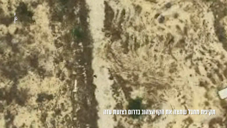 צה"ל תוקף מחבל שחצה את הקו הצהוב