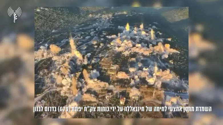 צה"ל השמיד עשרות תשתיות טרור בדרום לבנון