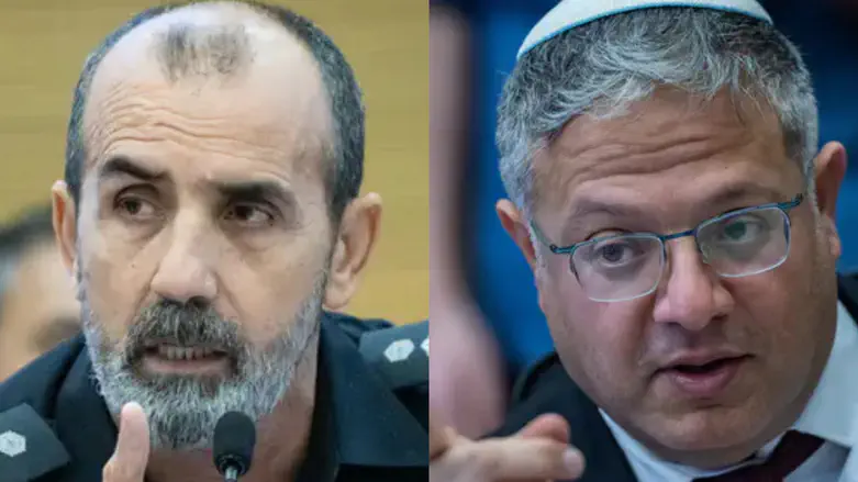 בן גביר במתקפה חריפה על המפכ”ל