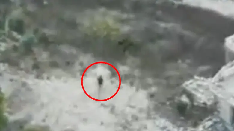 Watch: Terrorist eliminated following pursuit