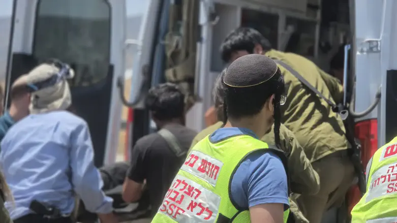 צילום: נדב גולדשטיין, TPS איתמר כהן נפצע קשה בפיגוע סמוך לאלון מורה