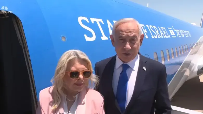 נתניהו המריא לוושינגטון, ייפגש עם טראמפ