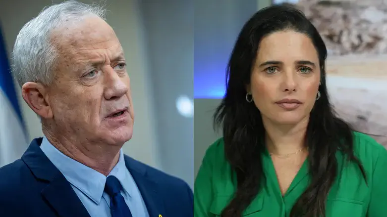 Arutz Sheva & Yonatan Sindel/Flash90 Report: Gantz, Shaked in talks over joint election run