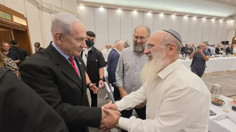 Courtesy Rabbi Cherki presents PM with new 'Spirit of the IDF' ethics code