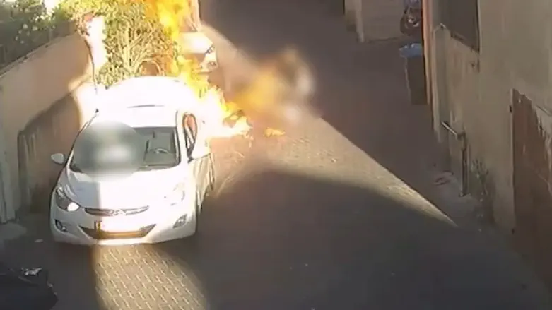 צילום: דוברות המשטרה Alleged divorce arsonist catches fire