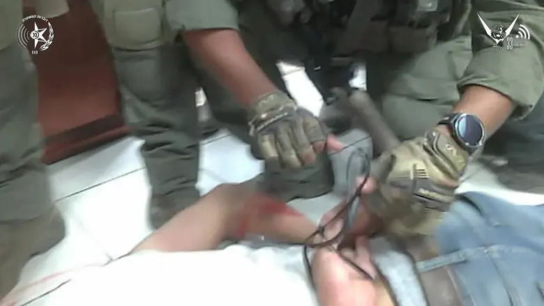 צילום: דוברות המשטרה Dramatic arrest deep in Shechem