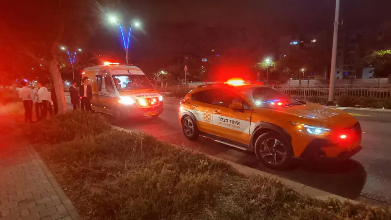 צילום: איחוד הצלה בחור ישיבה הוכש על ידי נחש בחצר הישיבה
