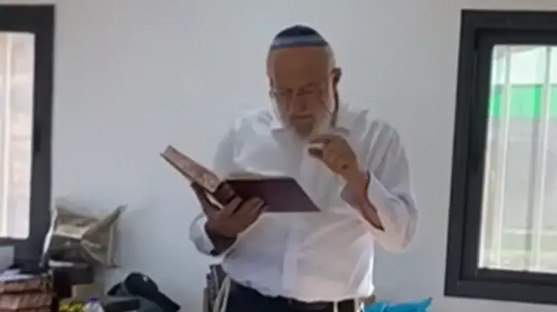הרב אנגל בירך „מציב גבול אלמנה” בישיבת עמק דותן: „רואים כאן את העתיד”