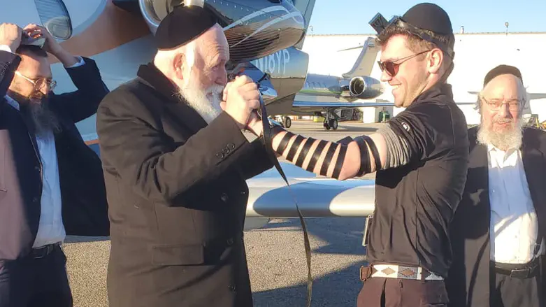 צילום: באדיבות המצלם בר מצווה בגובה 30 אלף רגל