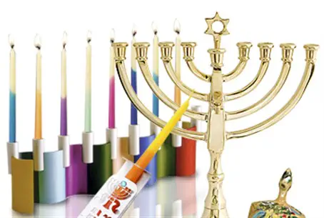 Watch: United Hatzalah's Ambucycle Chanukiah