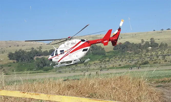 צילום: עדן בן גיגי דוברות מד"א לוחם צה"ל נפצע קשה בתאונה בגולן