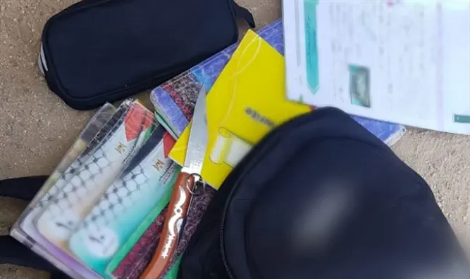 קלמר, מחברת וסכין: נעצר ערבי בחברון