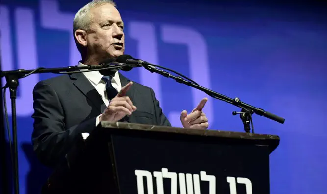 צילום: ומר נויברג/TPS גנץ למפלגות הימין: השתחררו מהבלוק